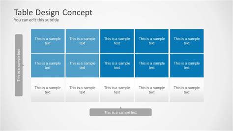 Table Design Concept for PowerPoint - SlideModel