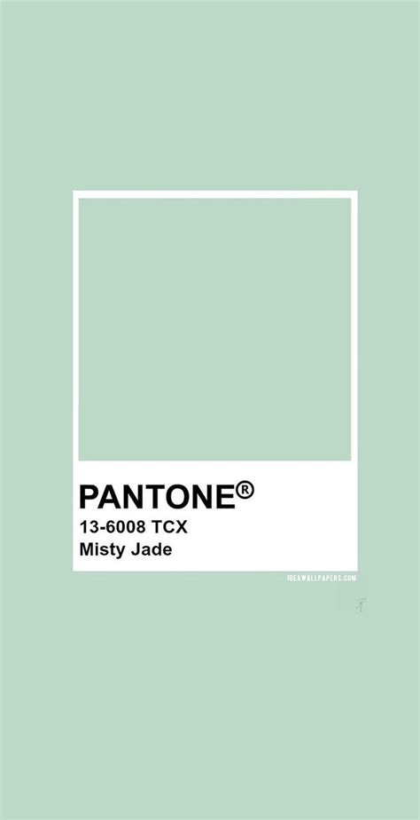 Pantone Misty Jade Pantone Color Color Pantone