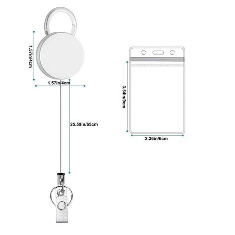 Zaroyeax Metal Retractable Badge Reels With Id Badge Holders Heavy Duty