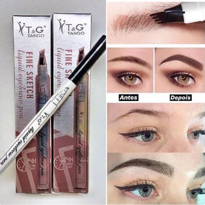 Caneta Fio A Fio Henna Microblading Sobrancelha Tattoo FINE SKETCH 24H