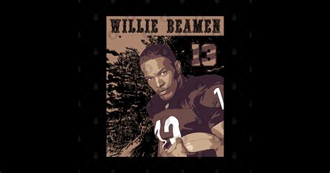 Willie Beamen Vintage Football Football Sticker Teepublic
