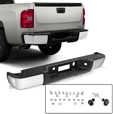 Amazon Sockir Chrome Steel Rear Step Bumper Assembly Replacement