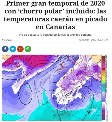 Borrasca Gloria ¿un Temporal En Canarias O Un Ejemplo De