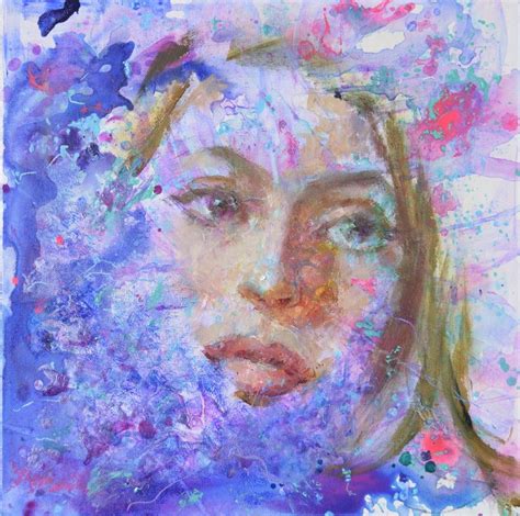 Palette Knife Portrait By Johanna Spinks