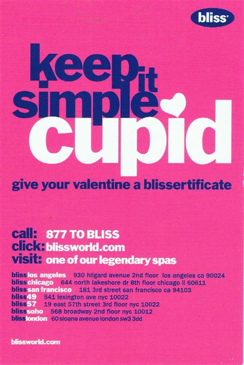 Bliss Valentines Day Taglines By Mori Mickelson At