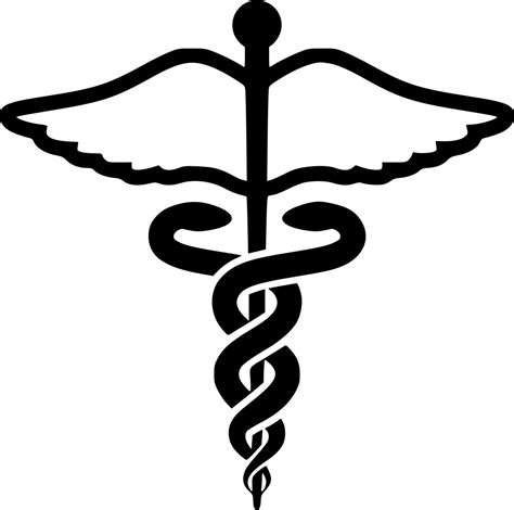 Doctor Symbol Caduceus Black Transparent File Png Play