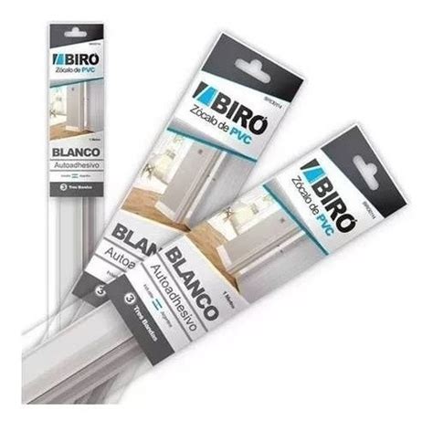 Zocalo Blanco Autoadhesivo Con Goma Triple Banda Biro ROSARINOFERRETERIAS