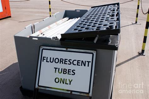 Fluorescent Tube Recycling Photograph By Mark Williamsonscience Photo