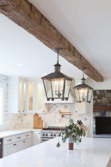 Affordable White Wood Beams Ceiling Ideas For Cottage38 Wood Beam