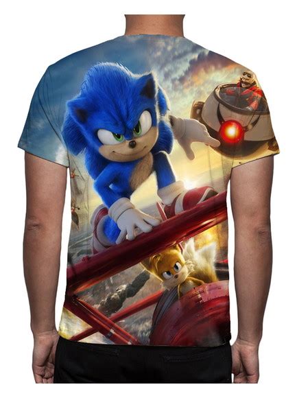 Camiseta Filme Sonic Mod Estampa Total Elo