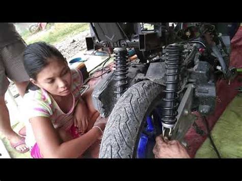 Honda Click 125 Dual Shock Absorber Modification YouTube