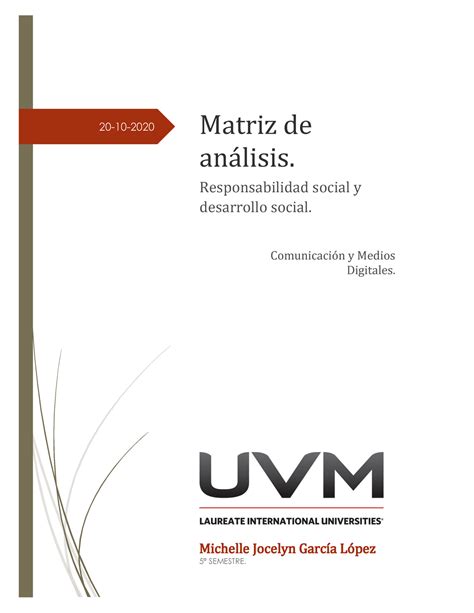 Actividad 8 Matriz De Analisis Grupo Bimbo 20 10 Matriz De