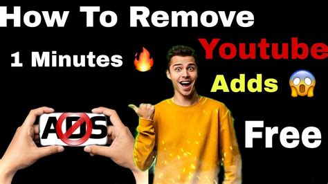 How To Remove Youtube Adds For 1 Minutes Youtube Adds Free 😱 Youtube