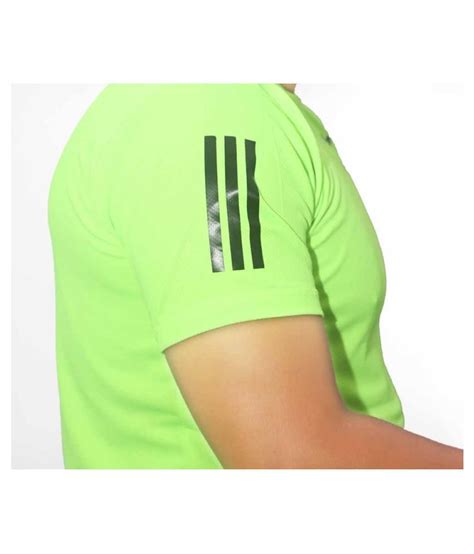 Adidas Rayon Green Printed T-Shirt - Buy Adidas Rayon Green Printed T ...