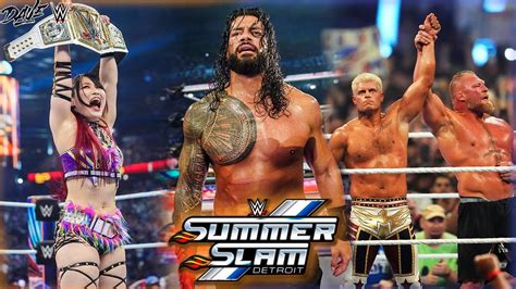 Wwe Summerslam Resultados Resumen An Lisis Summerslam