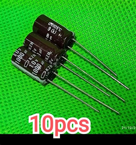 10pcs Kapasitor Capasitor Elco Elko 1000uf 10v 1000 Uf 10volt Original
