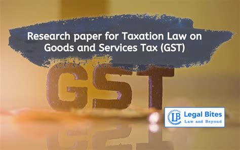 Goods And Services Tax GST Overview