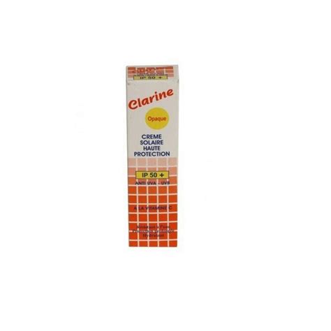 Clarine Opaque Ecran Solaire Ip A La Vitamine