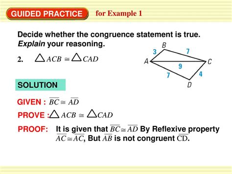 1 Write A Congruence Statement Ppt Download