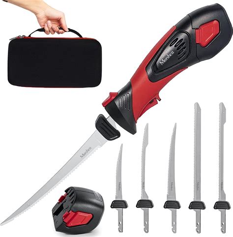 Amazon Mershca Cordless Electric Fillet Knife With 5 Ti Nitride