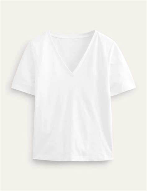 Perfect V Neck T Shirt White Boden Us