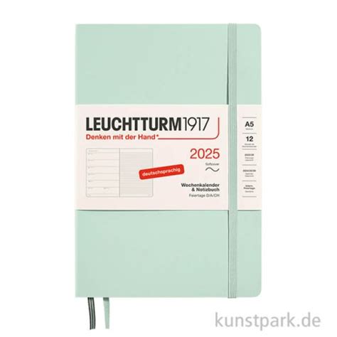 Leuchtturm Wochenkalender Notizbuch Mint Green Softcover A