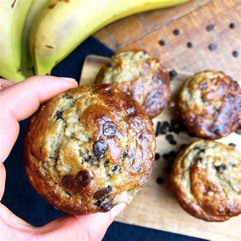 Muffin Aux Bananes Et Chocolat