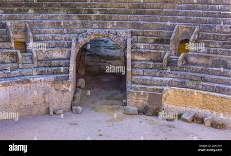 Ancient Roman Amphitheater In Lecce Italy Stock Photo Alamy