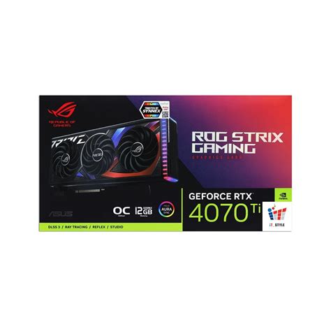 Vga การ์ดจอ Asus Rog Strix Rtx 4070ti 12gb Gddr6x Oc Edition ประกัน