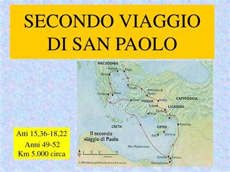 PPT SECONDO VIAGGIO DI SAN PAOLO PowerPoint Presentation Free