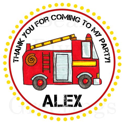 Bear River Photo Greetings: Fire Truck Birthday Invitations and ...