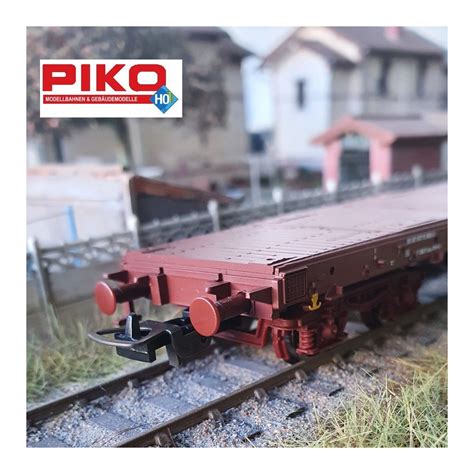 Wagon Plat Type Rs Avec Chargement Sncf Ep V Ho Piko P