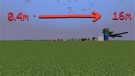 Minecraft Mob Size Comparison Youtube