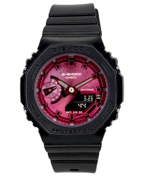 Casio G Shock Analog Digital Resin Strap Burgundy Dial Quartz Gma