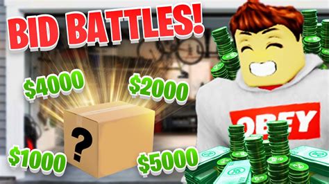 Bidding Made Me THOUSANDS On Roblox Bid Battles Roblox Bid Battles