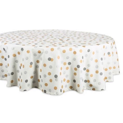 Dii Metallic Confetti Tablecloth Round Kroger