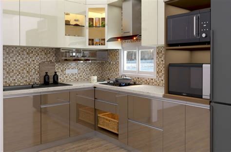 Modern Pvc L Shaped Modular Kitchen Designing Services At Rs Sq Ft