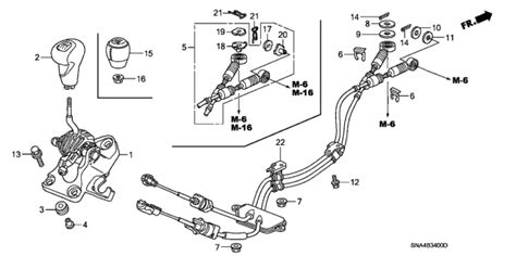 Shift Lever 2008 Honda Civic 4 Door Si Ka 6mt