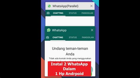 Cara Membuat Akun Whatsapp Dalam Hp Android Youtube