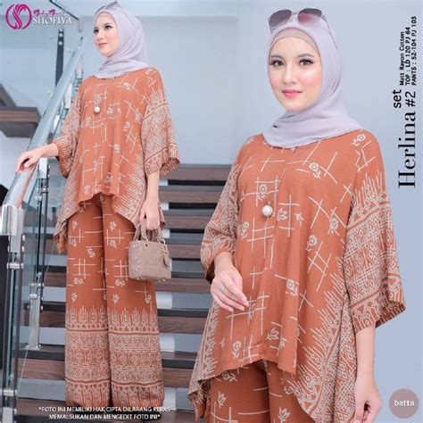 Jual Setelan Waka Batik One Set Andera Warna Soft Ukuran Jumbo 75kg