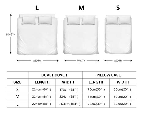 Duvet Cover Size Chart Kaito Japan Design