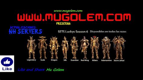 Mu Online Set Lucky Todo Lo Que Debes Saber Mu Golem Youtube