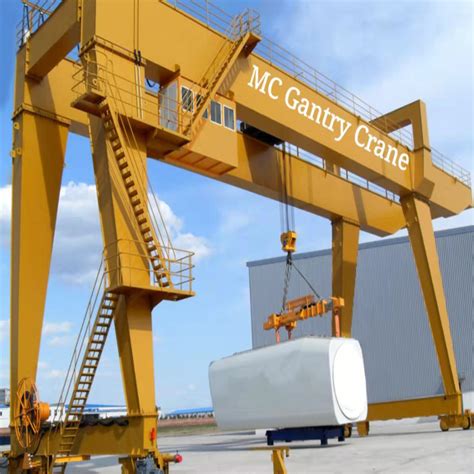 Double Beam Electromagnetic Rail Traveling Goliath Crane For Steel