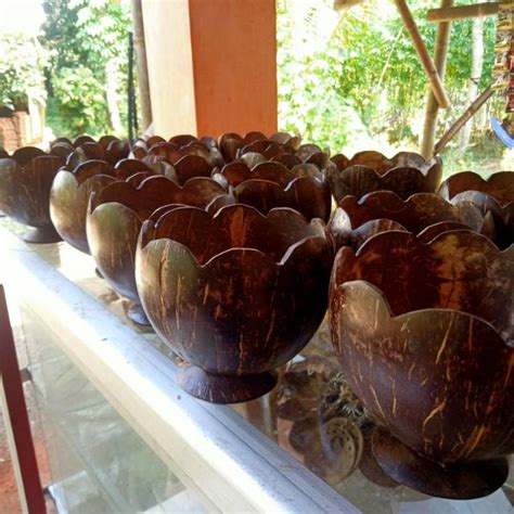 Jual Mangkok Batok Kelapa Unik Jadul Natural Alami Mangkok Es Tempurung