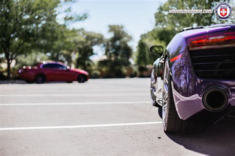 Audi R8 Spyder Velvet Purple on HRE P40SC | Show Stopper ...