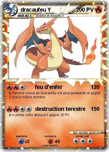 Pokémon dracaufeu Y 6 6 feu d enfer Ma carte Pokémon