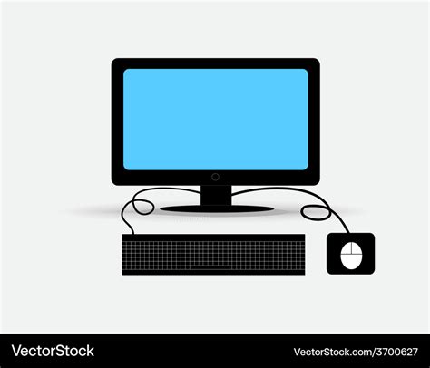 Computer Set Royalty Free Vector Image Vectorstock