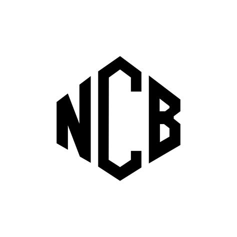 NCB letter logo design with polygon shape. NCB polygon and cube shape ...