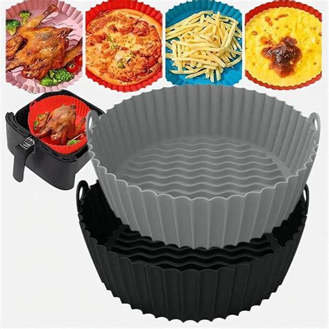 Kit 4 Forma Assadeira Para Fritadeira Air Fryer Em Silicone Flexível Lavável Shopee Brasil