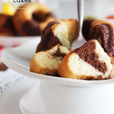 Marble Mini Bundt Cakes Foodelicacy